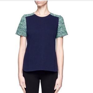 J. Crew sleeved tweed top.